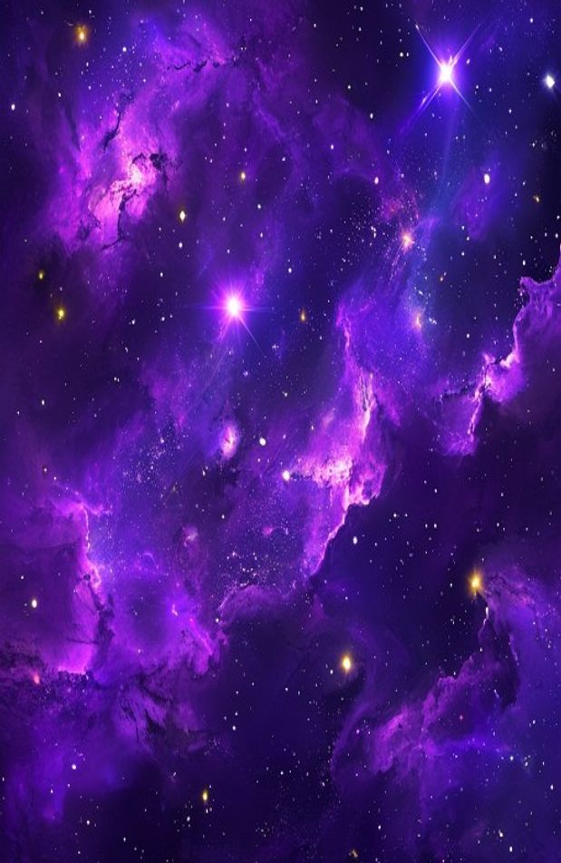 Hd Purple Space Wallpaper