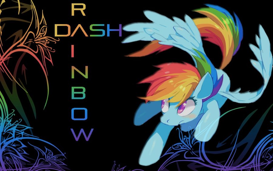 Mlp Fim Rainbow Dash Wallpaper By Dj Tavistar