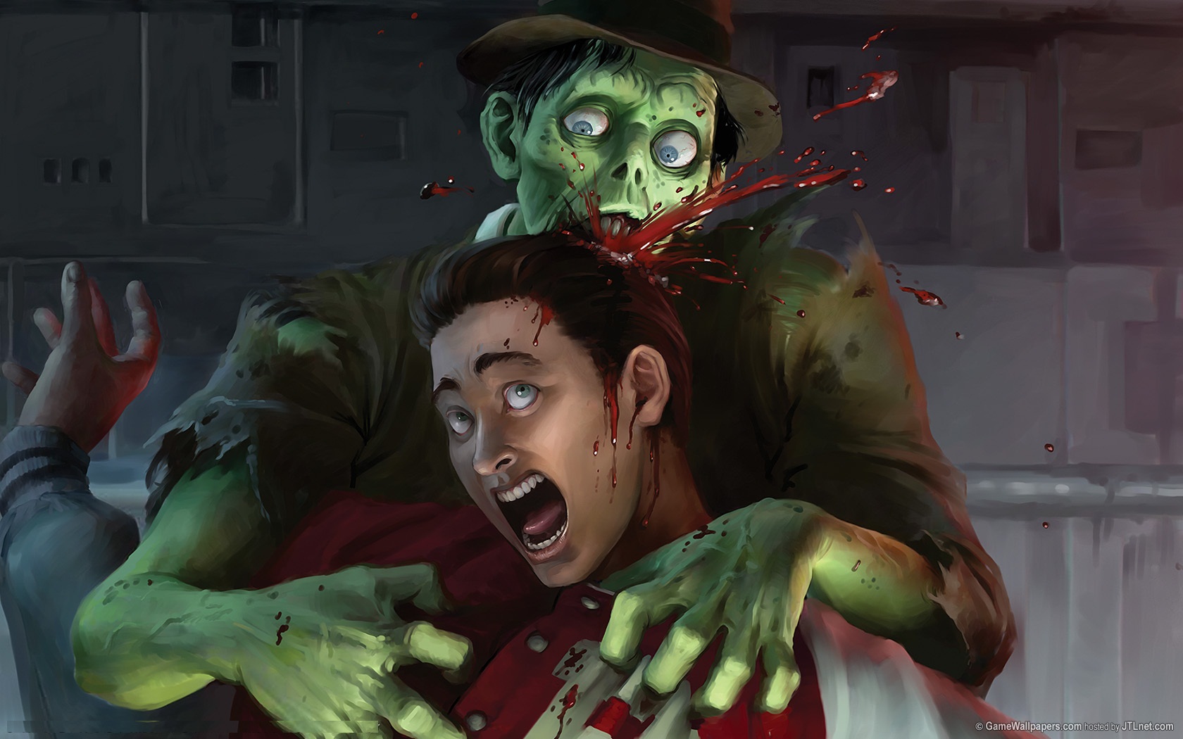 Zombie Cartoon Background Image Photos