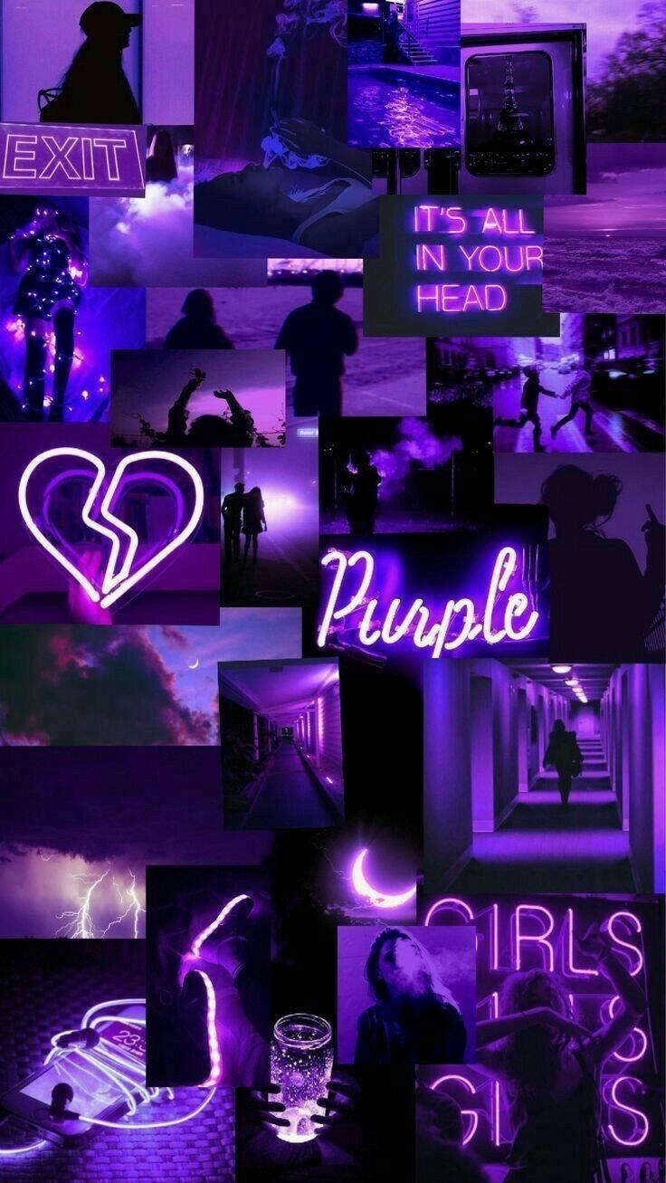 Wallpaper Aesthetic Purple Req Girls Mood With Luv