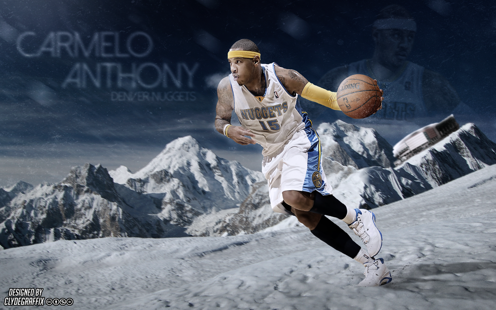 Carmelo Anthony Nuggets Wallpaper By Clydegraffix