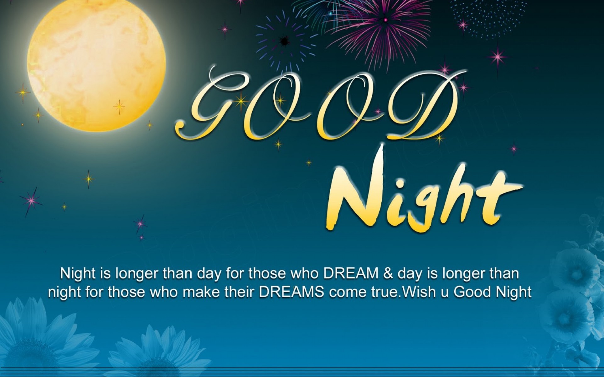 Good Night Sweet Dreams HD Wallpaper