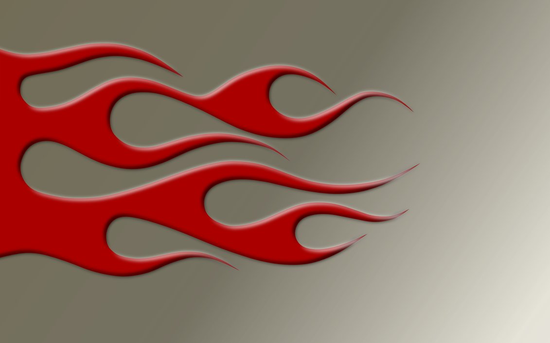 Red On Gray Flames Wallpaper By Terpmeister