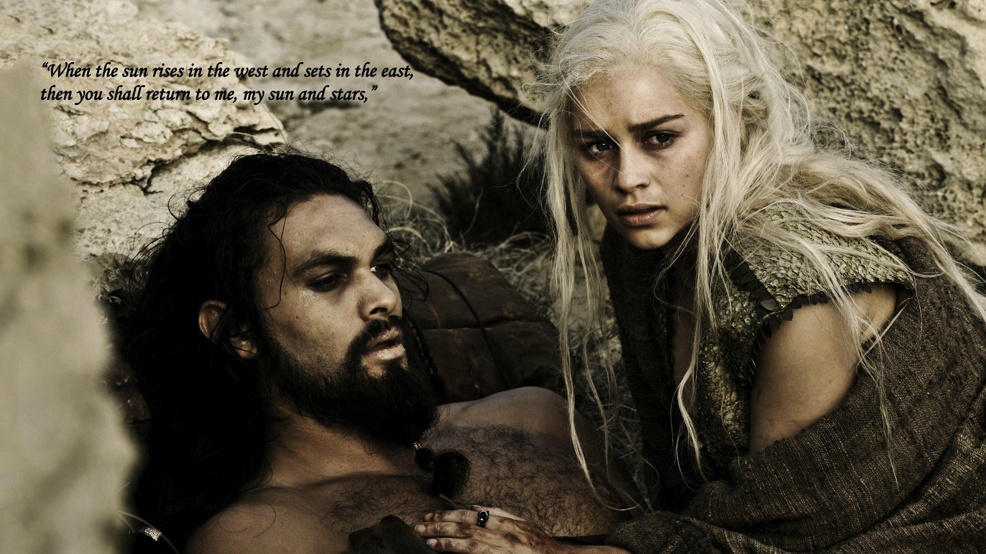 TV Show   Game Of Thrones Khal Drogo Khaleesi Wallpaper