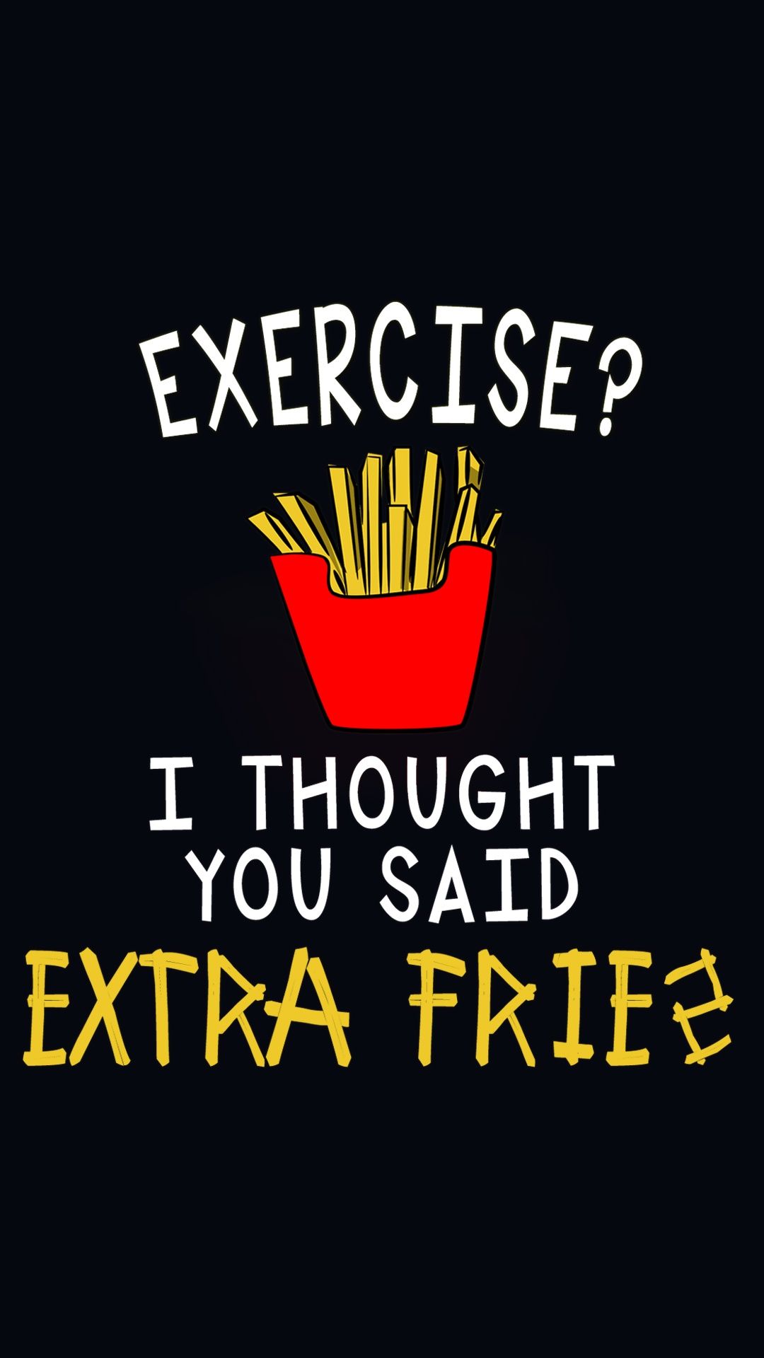 Love For Fries Mobile9 iPhone Funny Wallpaper Background