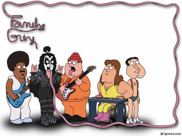 In This Wallpaper You Can See Family Guy Pany Of Gene Simmons