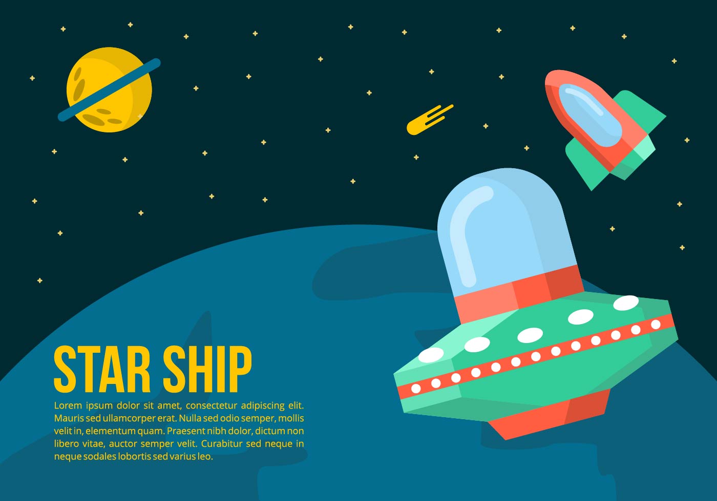 Starship Background Vectors Clipart Graphics