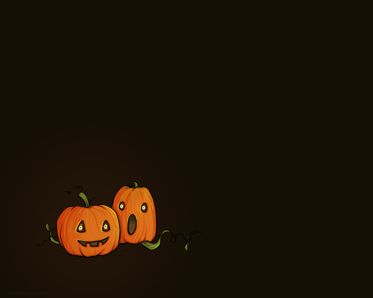 Cute Halloween Pumpkins Wallpaper