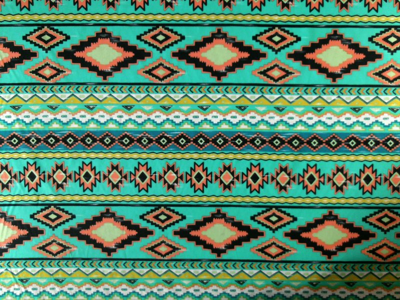Aztec Print Cotton Lawn Green Textile Express Buy Online