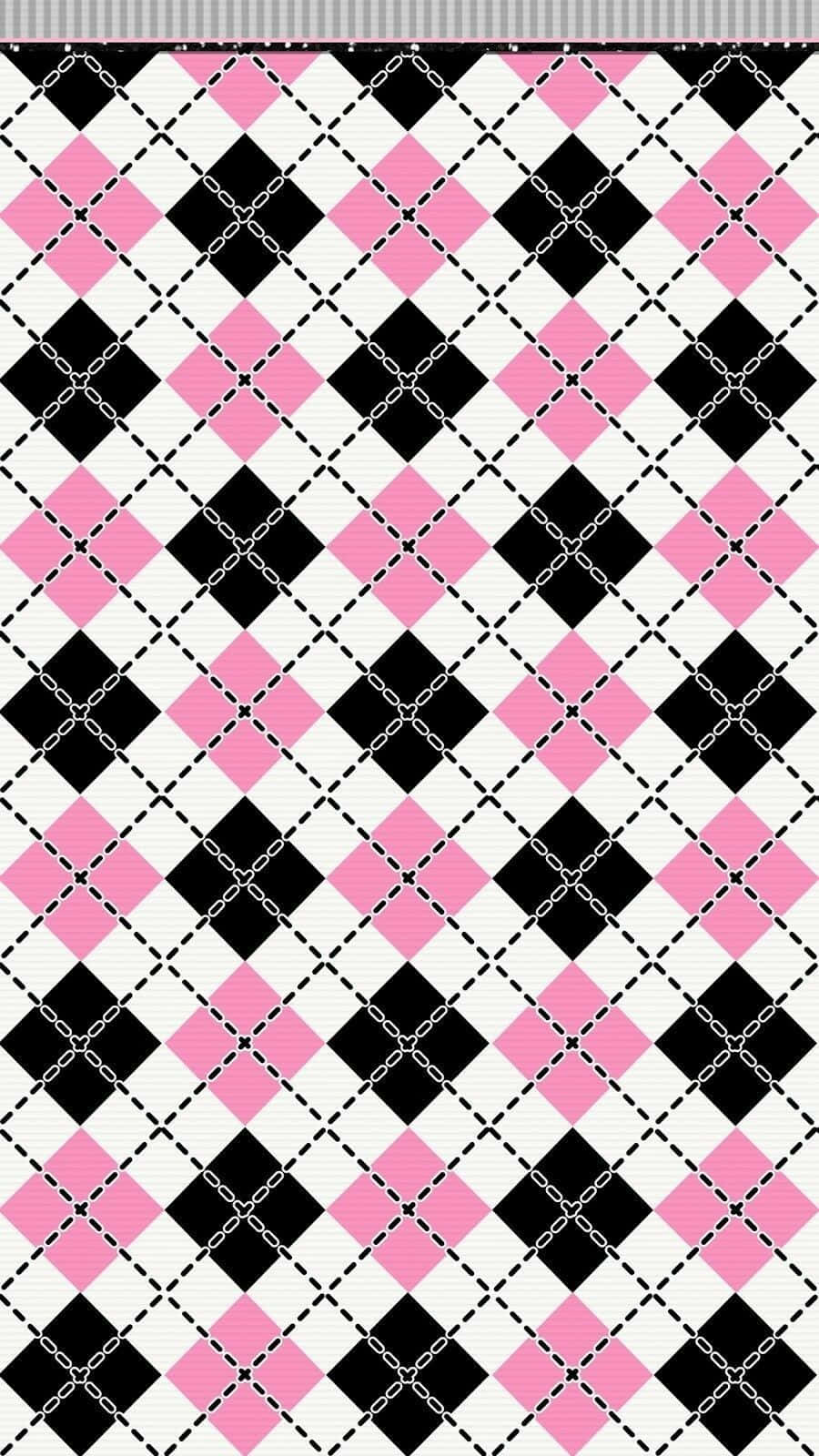 Pink Black And White Wallpaper