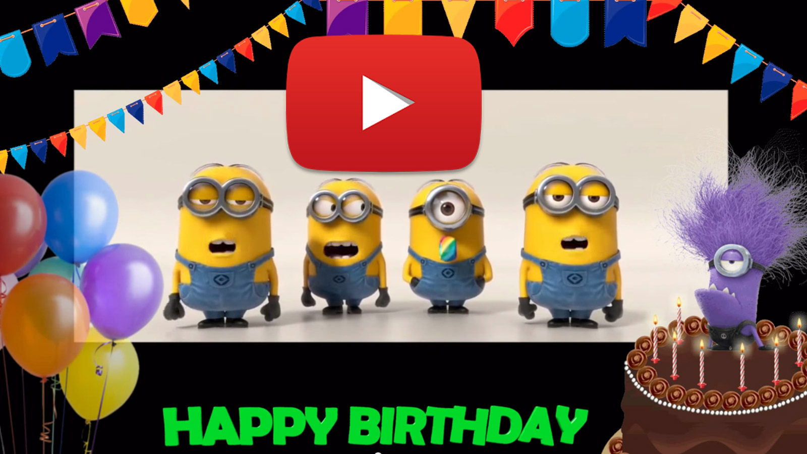 Free download Happy birthday song minions gonrat you friends with birthday  Link an [1600x900] for your Desktop, Mobile & Tablet | Explore 50+ Minion  Happy Birthday Wallpaper | Happy Birthday Background, Happy