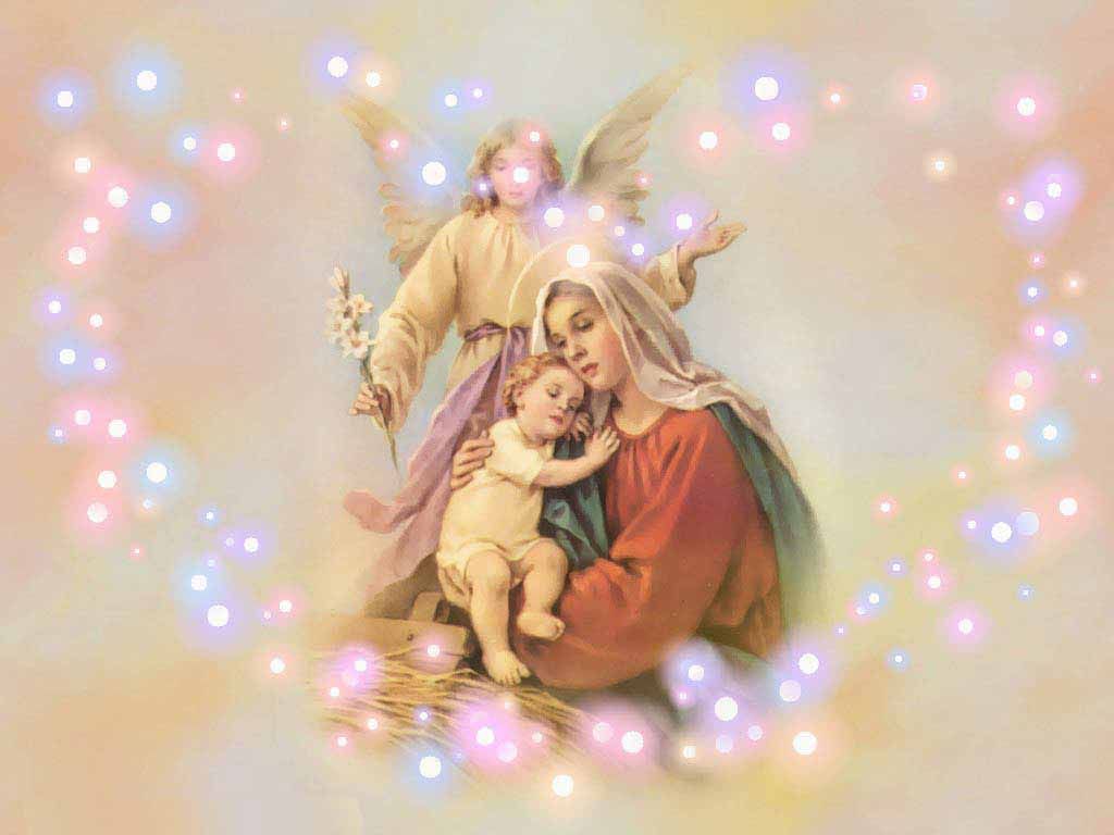 Jesus And Mother Mary Wallpaper
