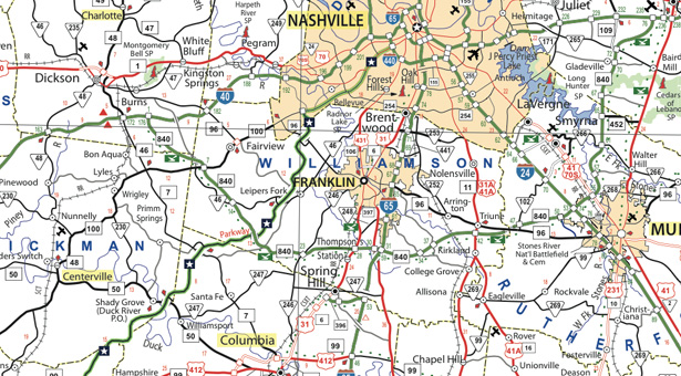 Southern Conference Site Of Middle Tennessee Map The Between