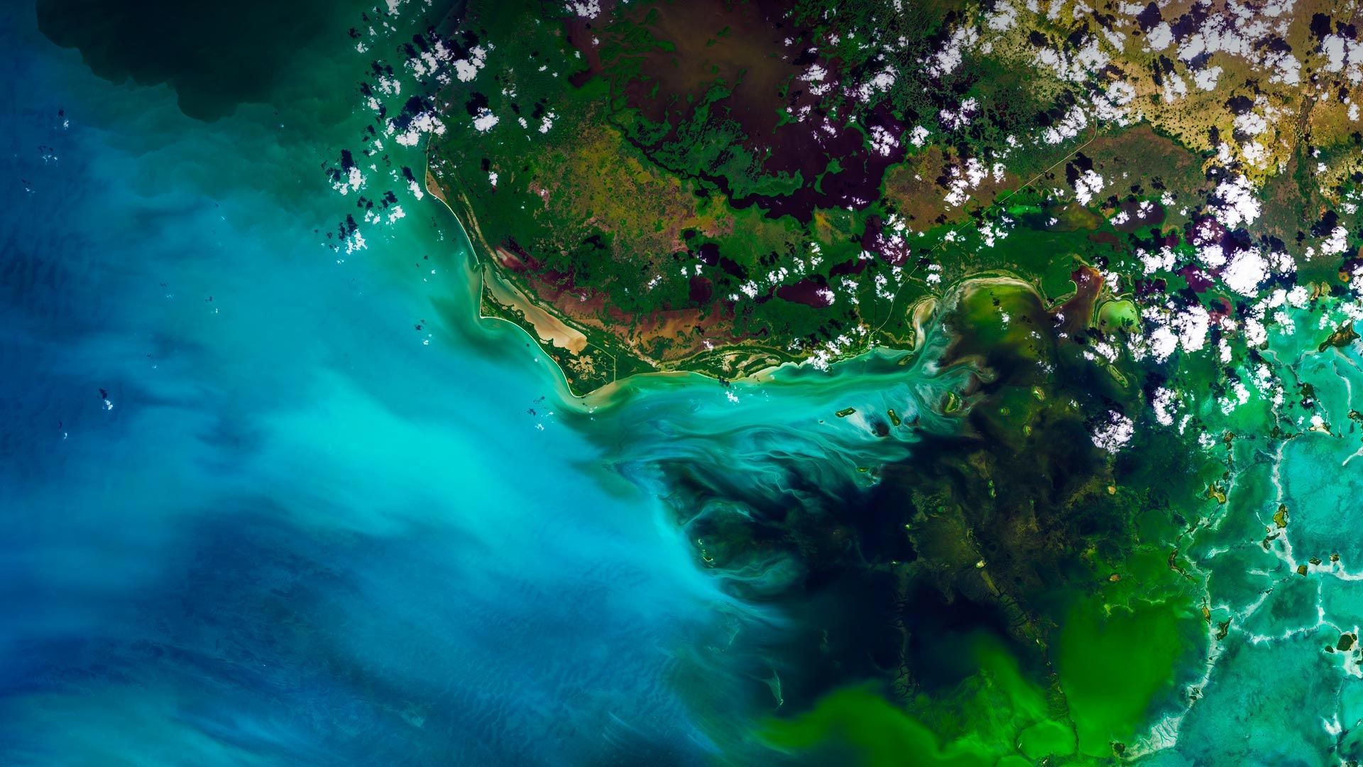 Aerial Of Everglades National Park Florida Wallpaper