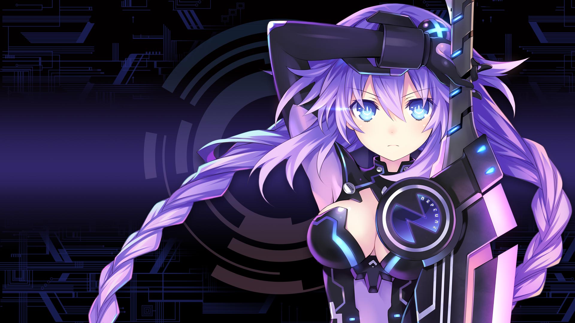Megadimension Neptunia Vii Wallpaper Purple Heart