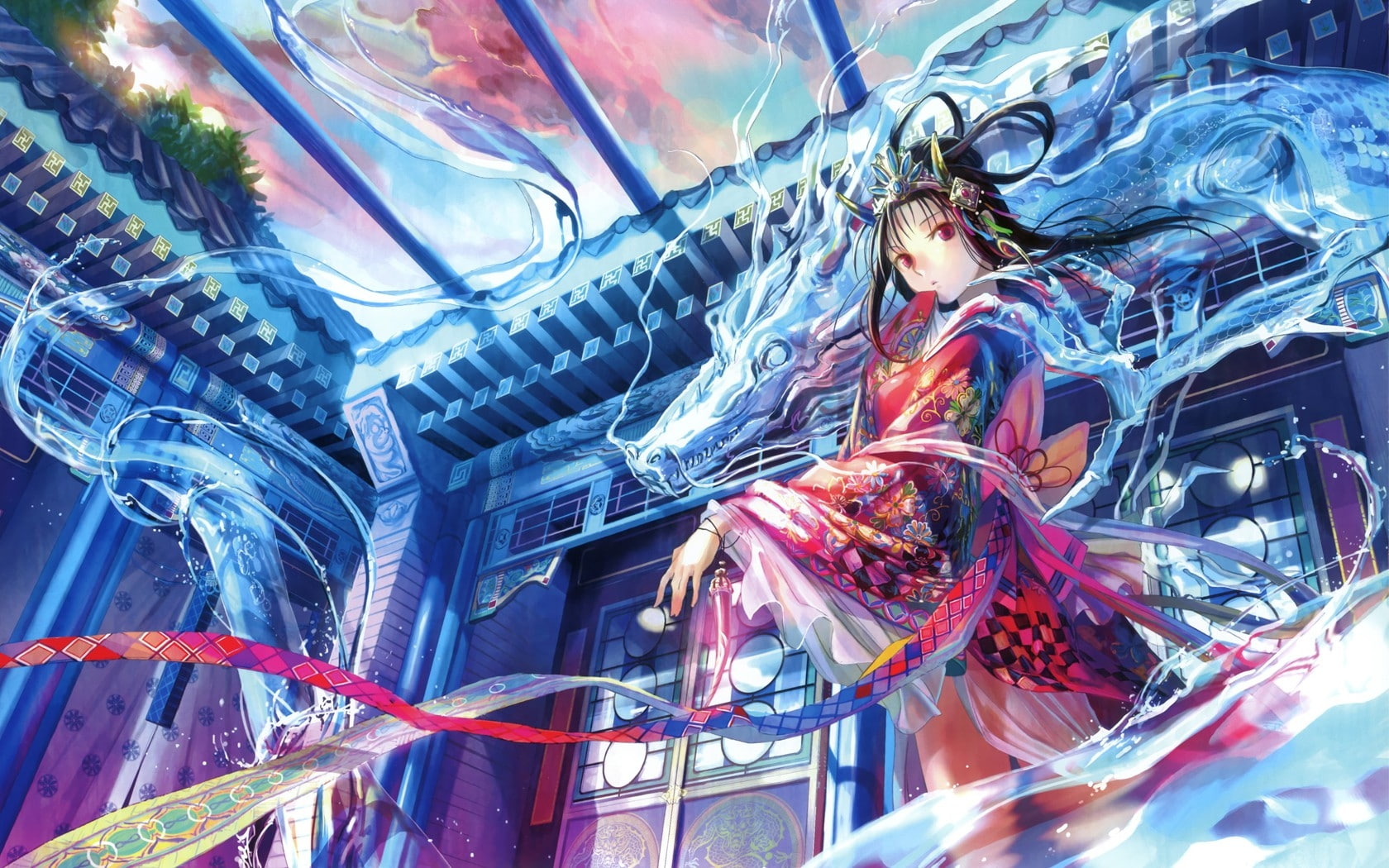 Mai Shiranui Anime Hot HD Art Girls With Dragons