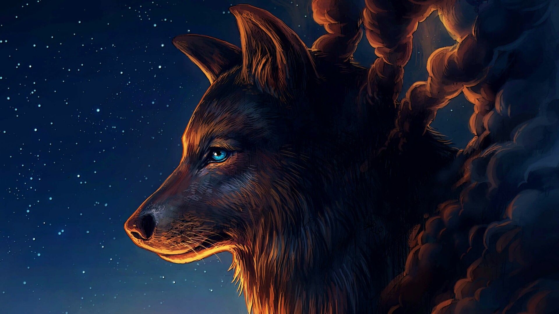 Wolf Art HD Wallpaper On