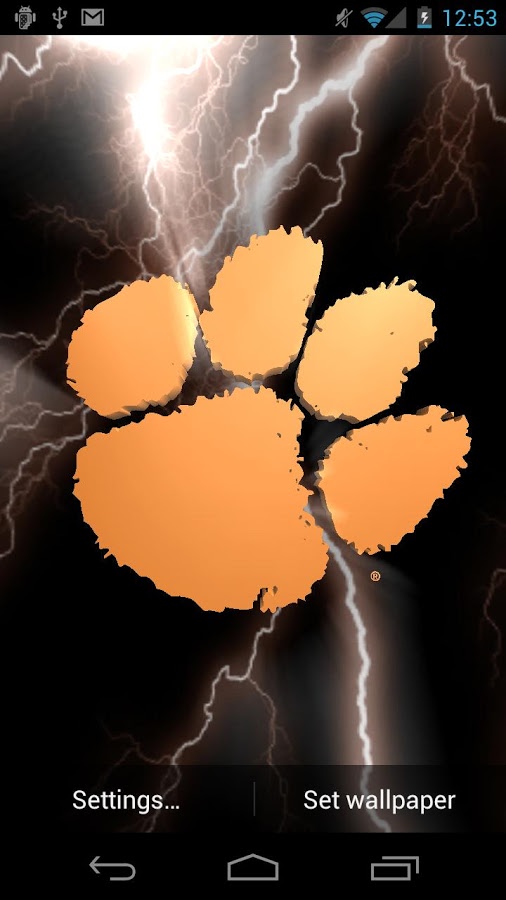 Clemson Tigers Live Wps Tone Android Apps On Google Play