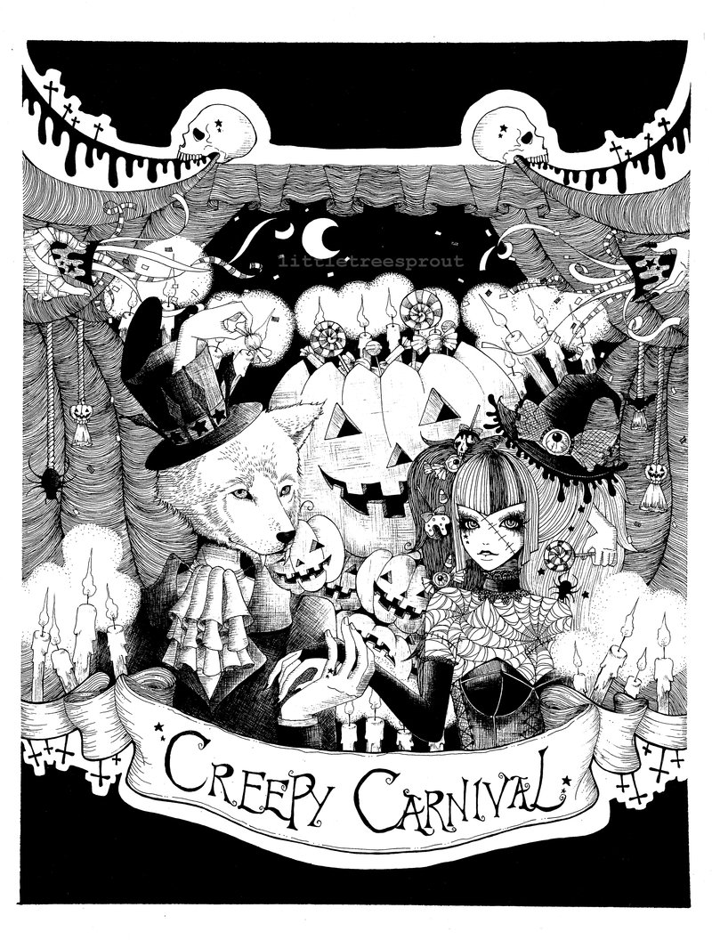 Creepy Carnival By Littletreesprout