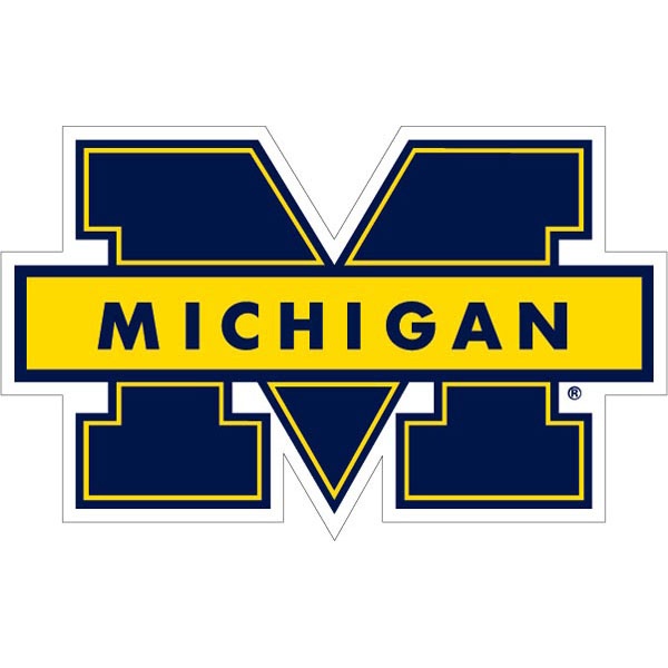 Michigan Wolverines University Of Small Logo Refrigerator