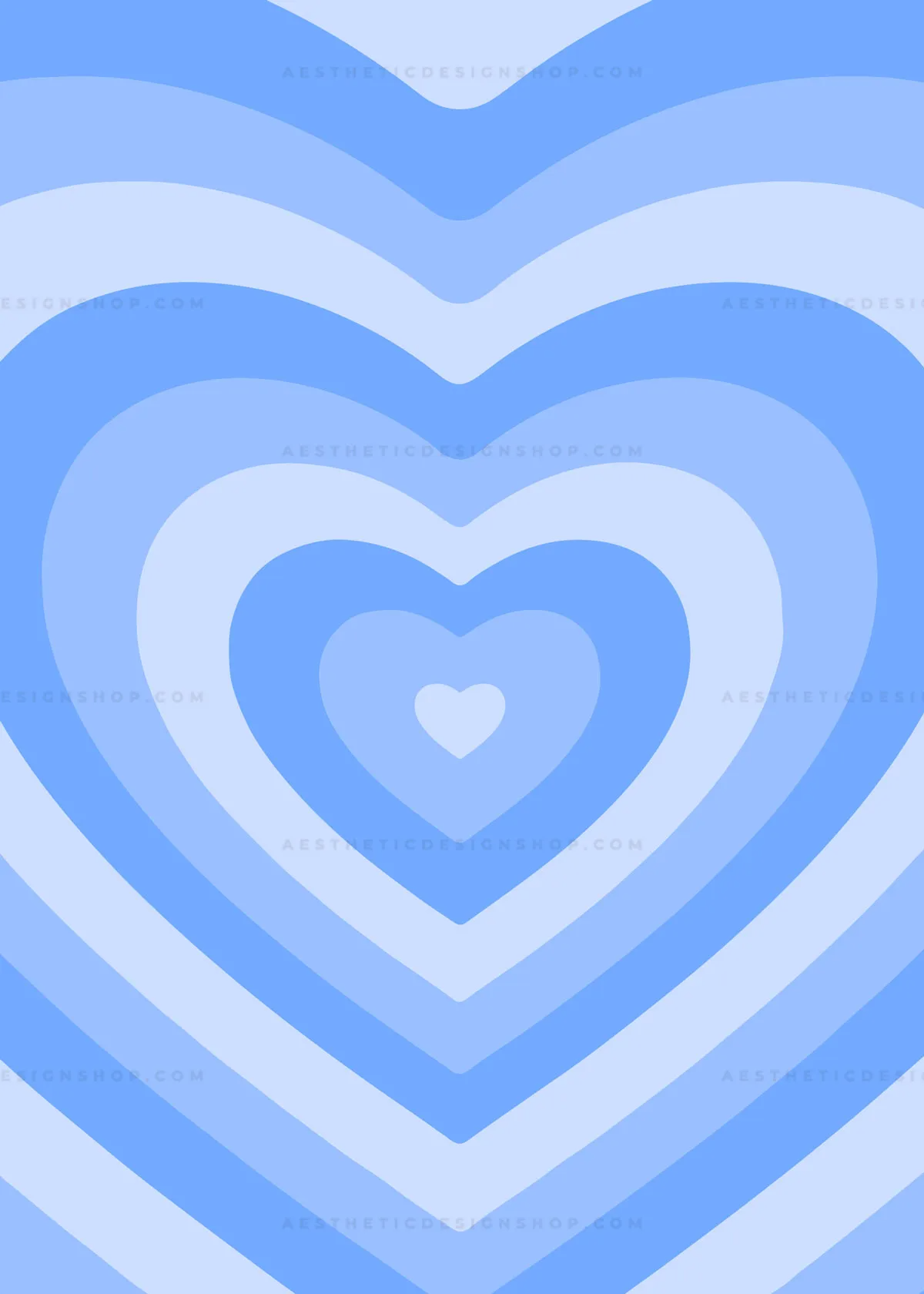 Blue Aesthetic Heart Background The Shop