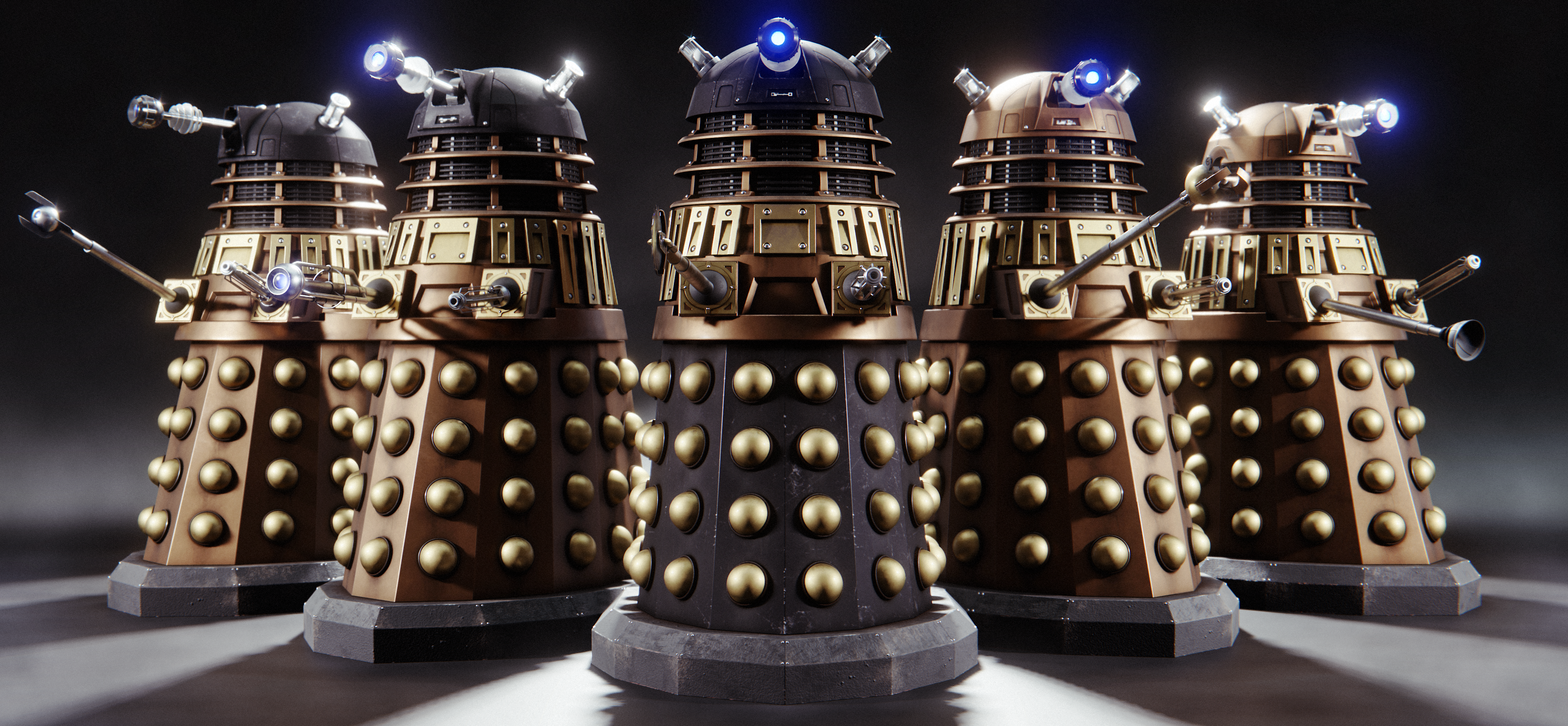 Modelled Rendered This Dalek Wallpaper In Blender 3d Doctorwho