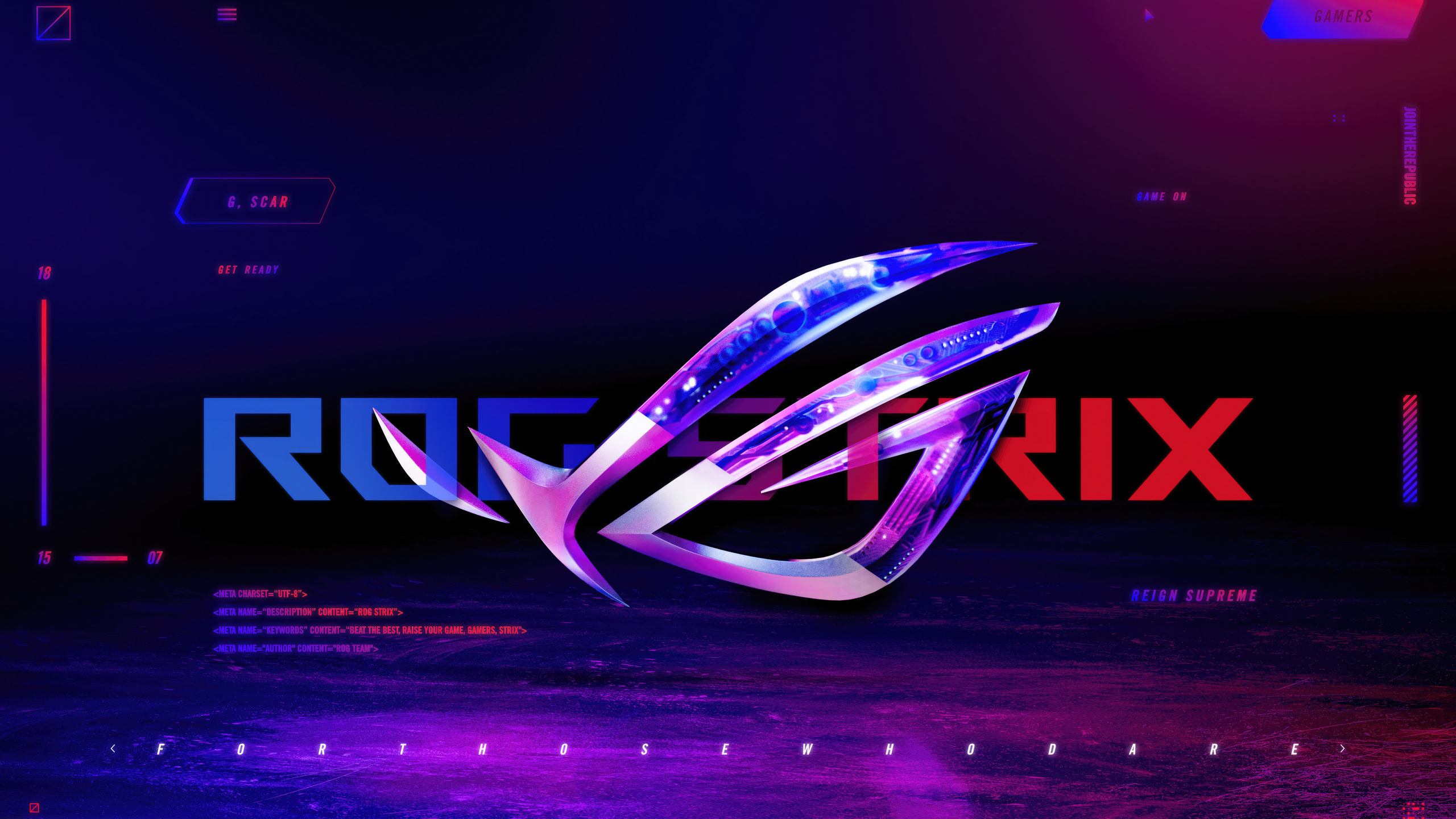 Rog Strix 5k 1440p Resolution HD 4k Wallpaper Image