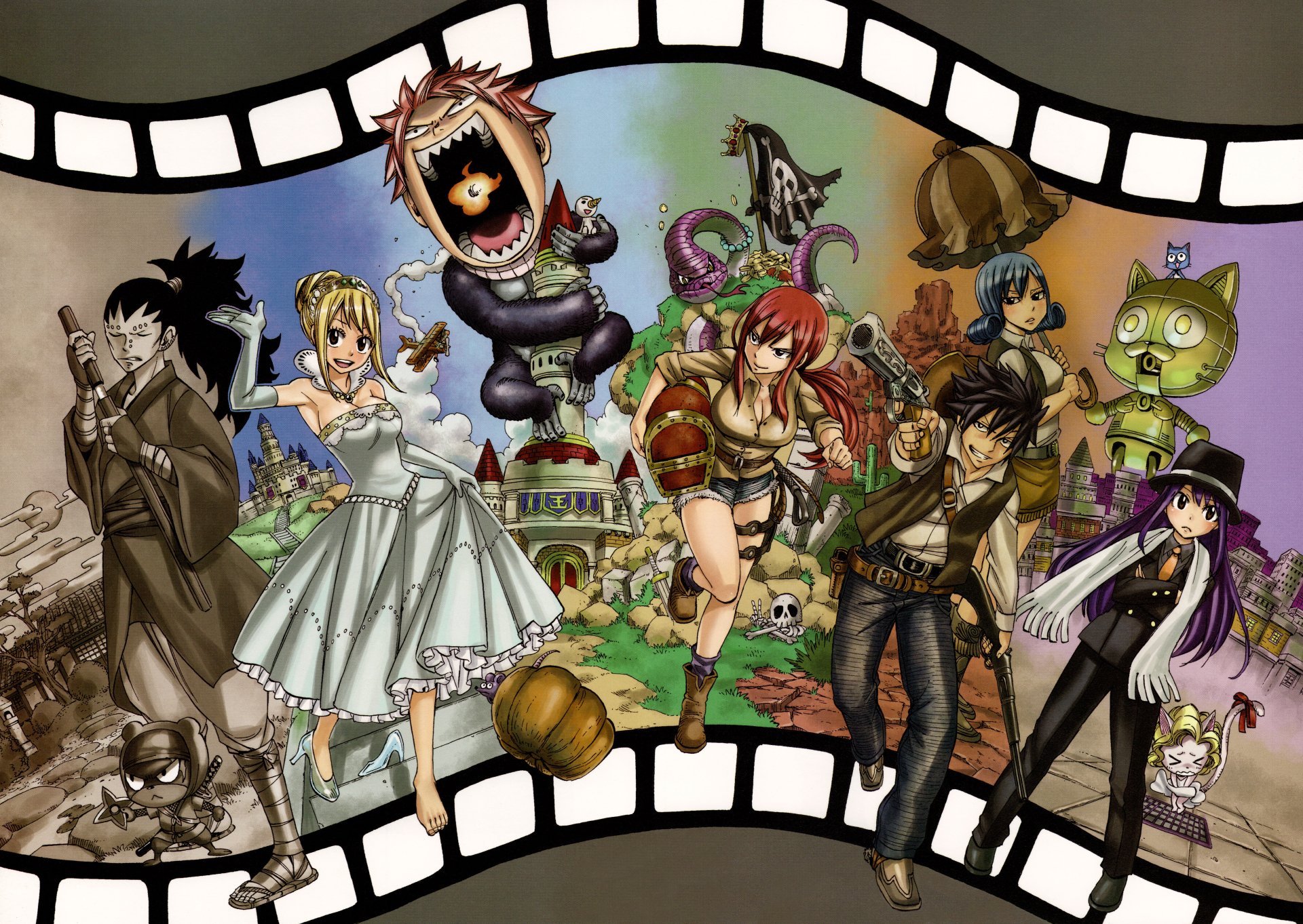 Fairy Tail Character Montage Wallpaper