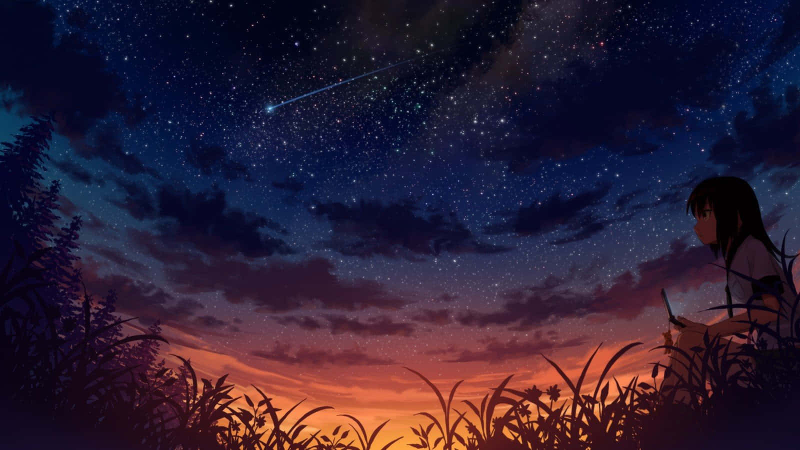 Anime Sunset Wallpaper