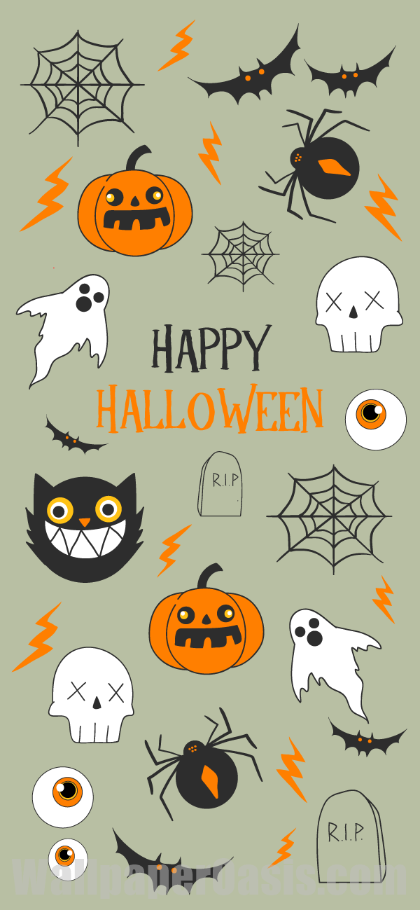 Happy Halloween iPhone Wallpaper