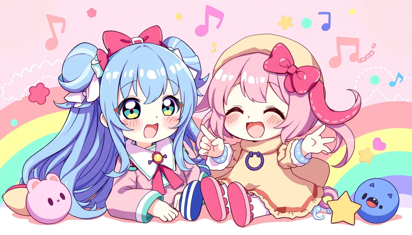 Kuromi And Melody Wallpaper