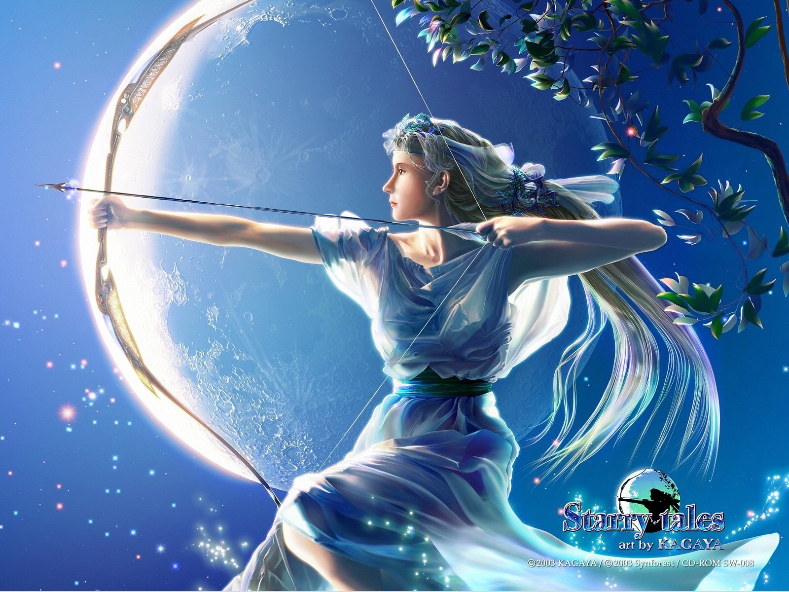Fantasy Art Goddess Kagaya Yutaka Mythology Artemis Wallpaper
