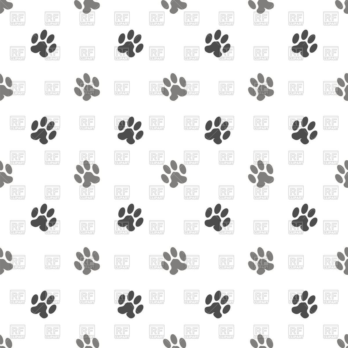 Seamless Cat Paw Background Vector Image Of Background Textures