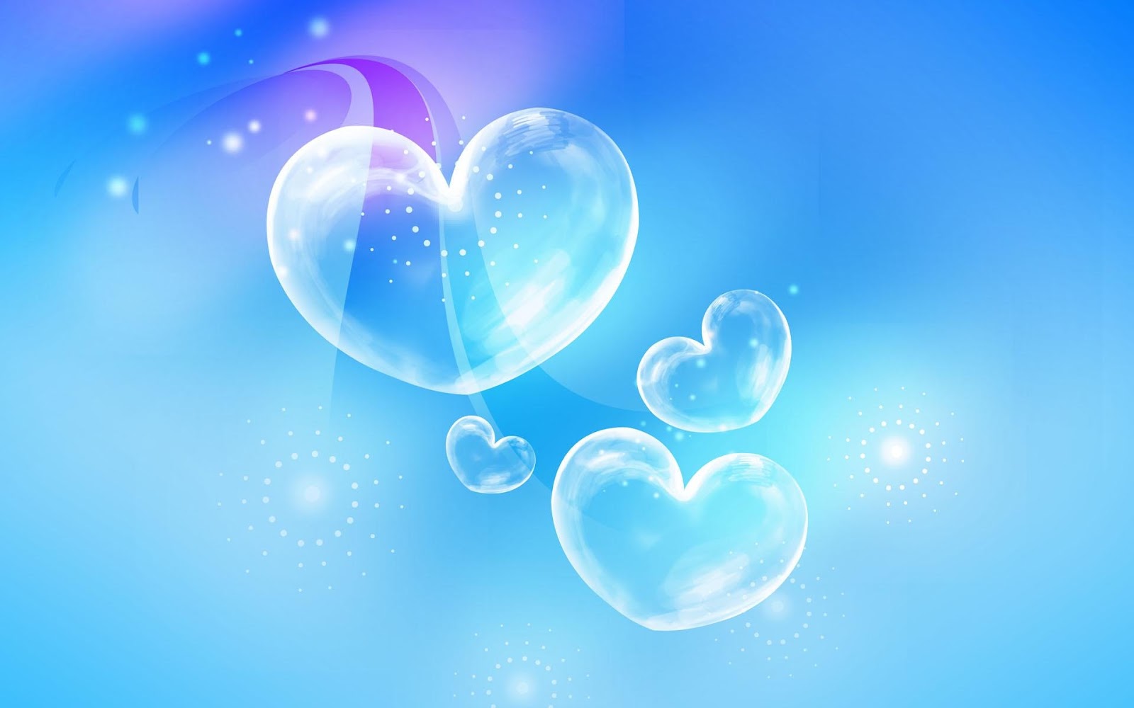 cute blue heart backgrounds