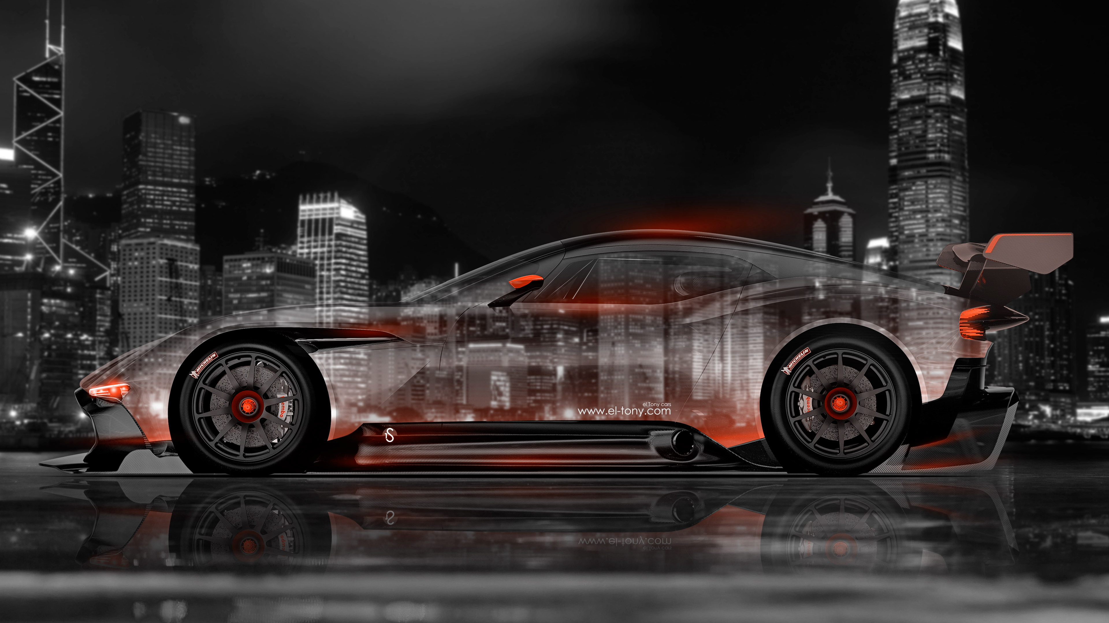 Aston Martin Vulcan Side Crystal City Car El Tony