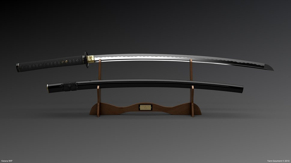 Weapons Katana Sword Black Wallpaper