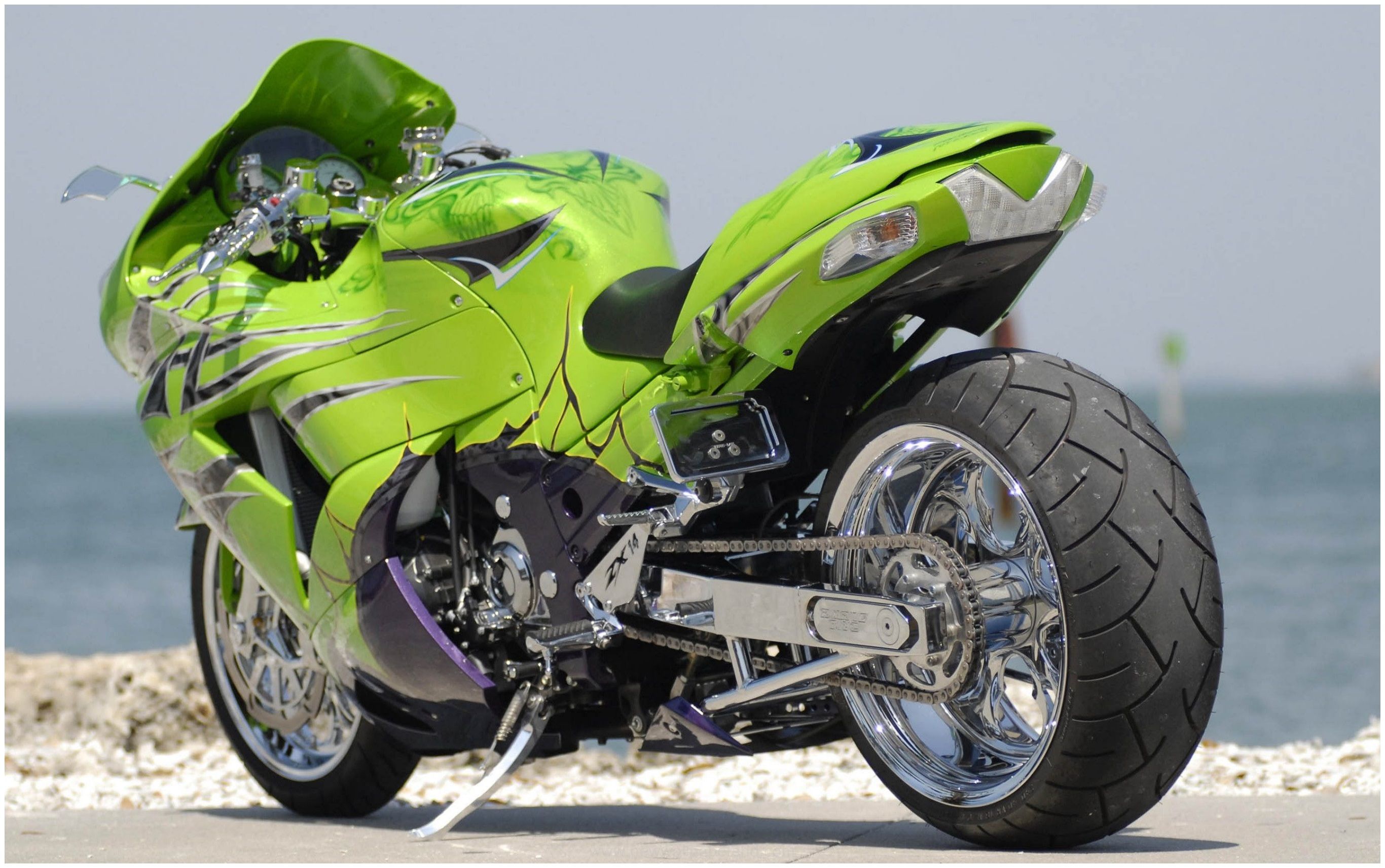 Kawasaki Zx14r Bike HD Wallpaper Motorcycle