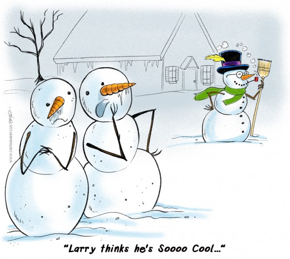 Funny Snowman Pictures Cartoon Conversation