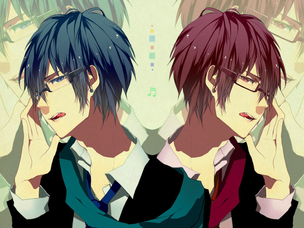 Akaito And Kaito Vocaloid Boys Wallpaper