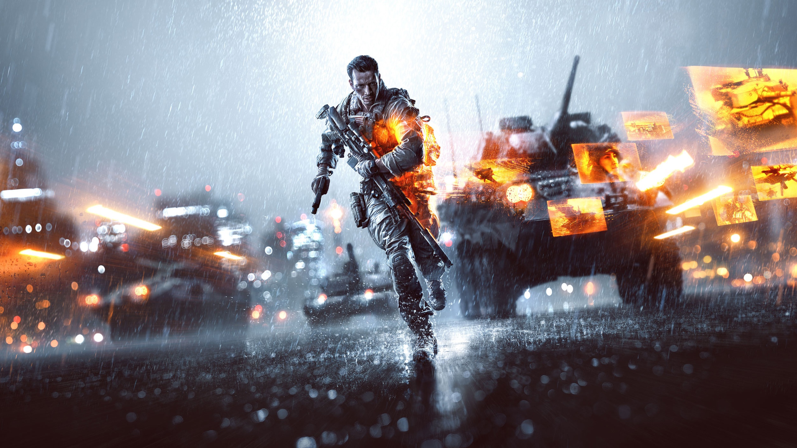 Battlefield 4 das regnerische Tag Nacht Stadt Hintergrundbilder