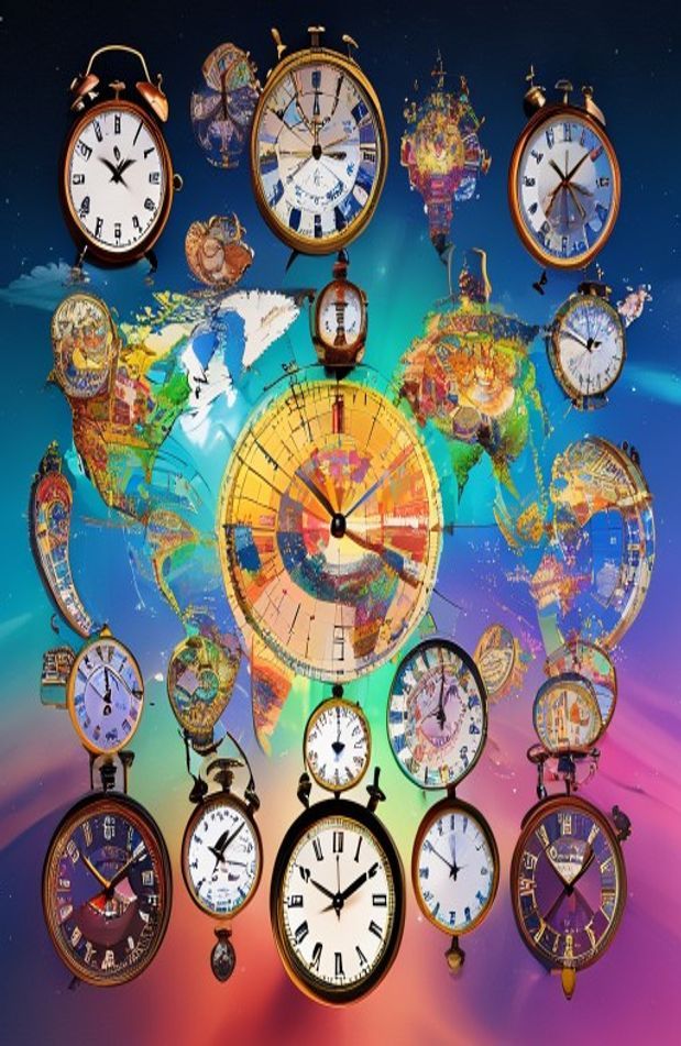 Time Zone Clock Wallpaper