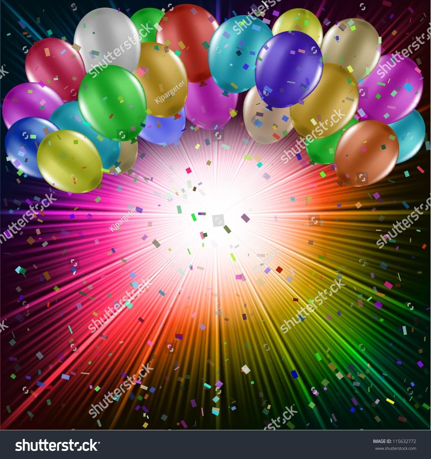 Party Background With Balloons Stock Vector