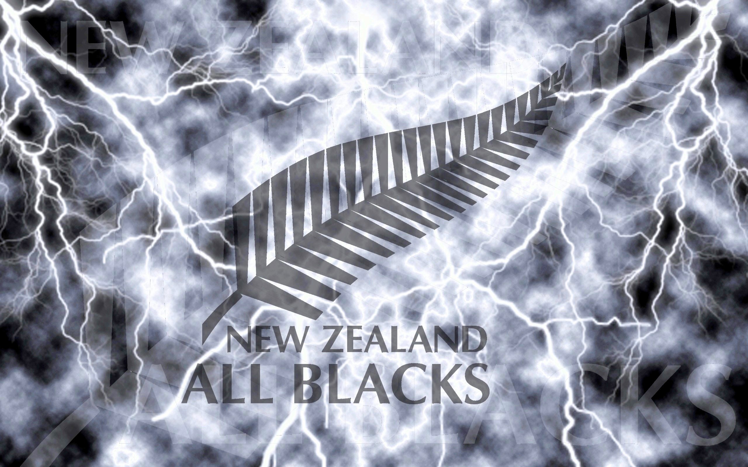 New Zealand All Blacks Lightning Wallpaper by Sunnyboiiii