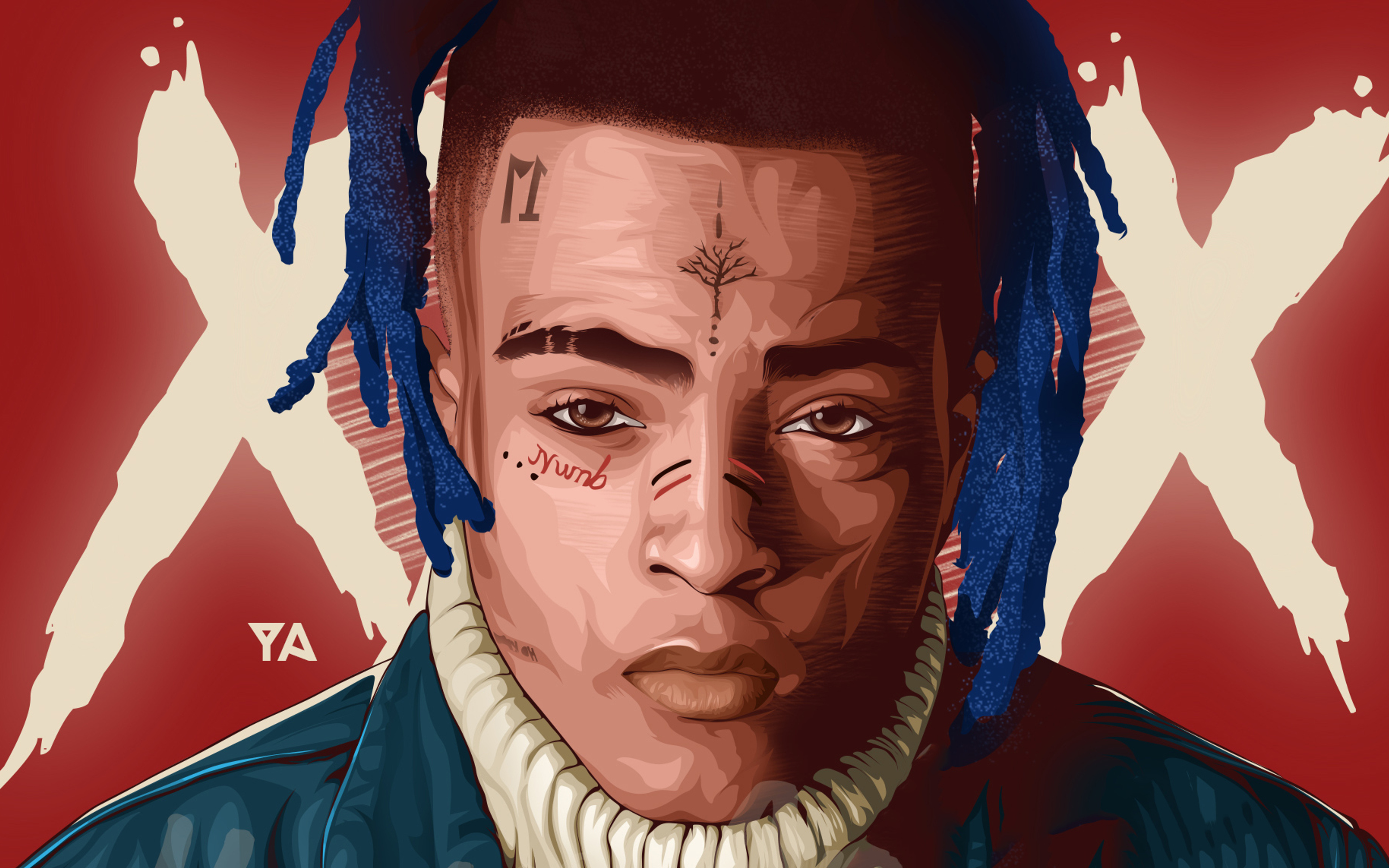 Xxxtentacion Artwork 4k HD Wallpaper Image