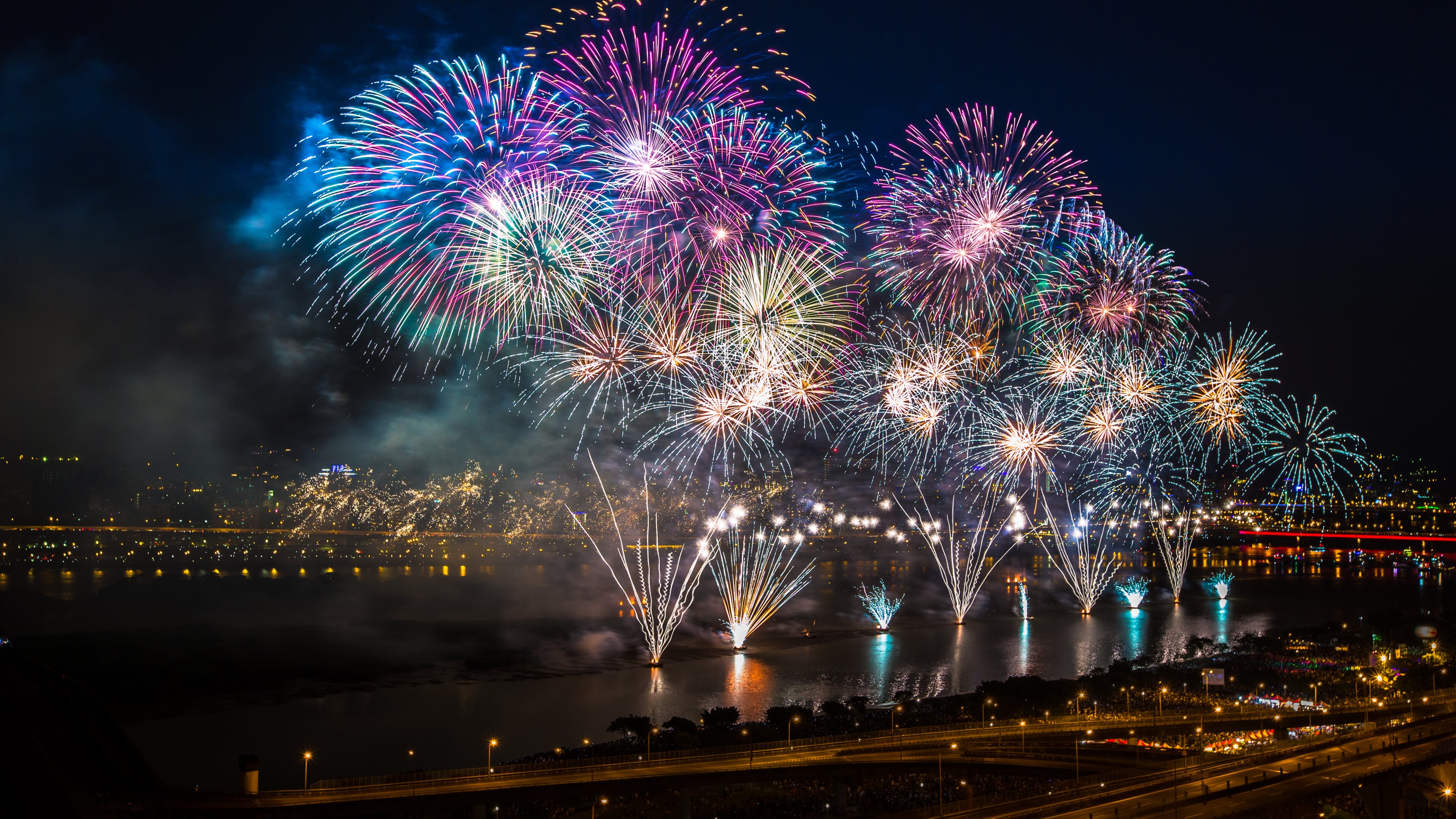 fireworks 4k Ultra HD Wallpaper and Background 3840x2160