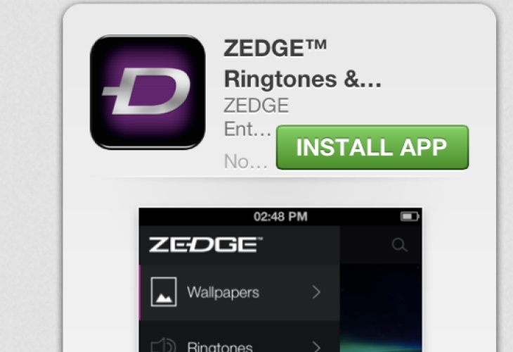 Zedge App On iPhone Needs Tonesync Product Res