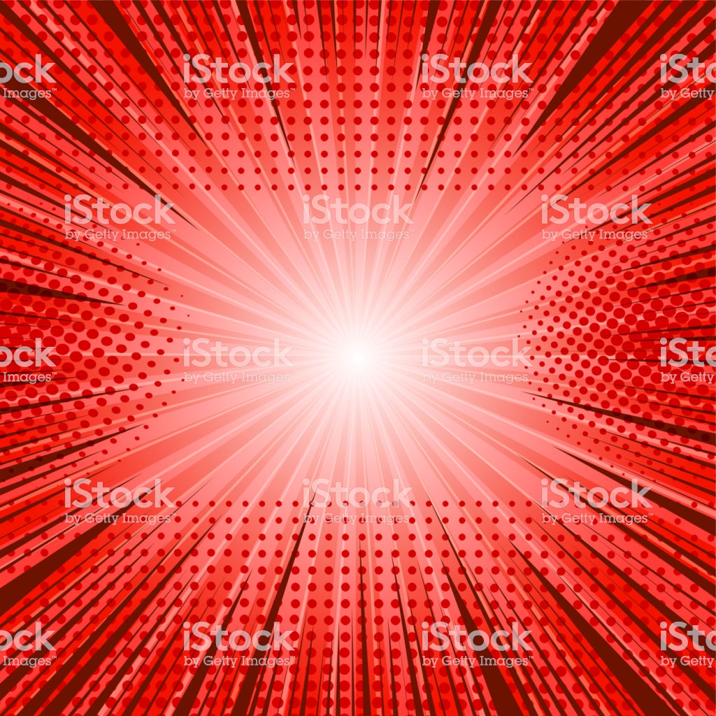 Ic Explosive Bright Red Background Stock Illustration