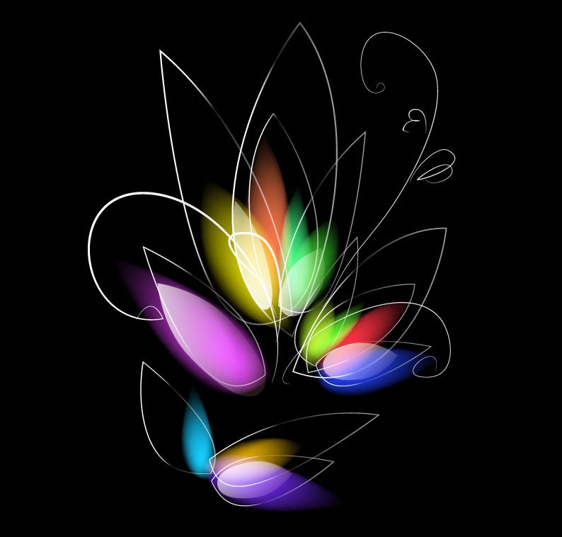 Colorful Wallpaper with Black Background - WallpaperSafari