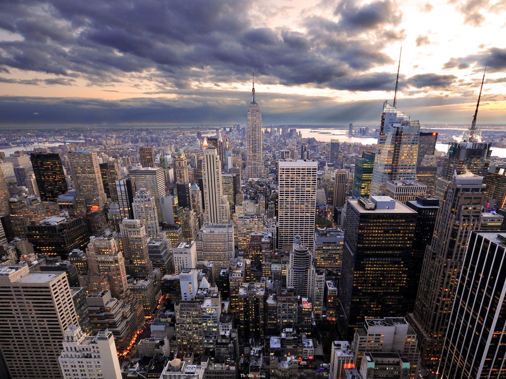 New York Empire State Building Panorama Thywalls