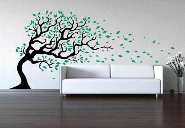 Tree in the wind wall decal Tree Wall Decals Add Style 600x415